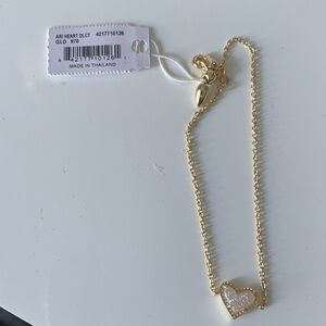 Kendra Scott Ari Gold Heart Bracelet